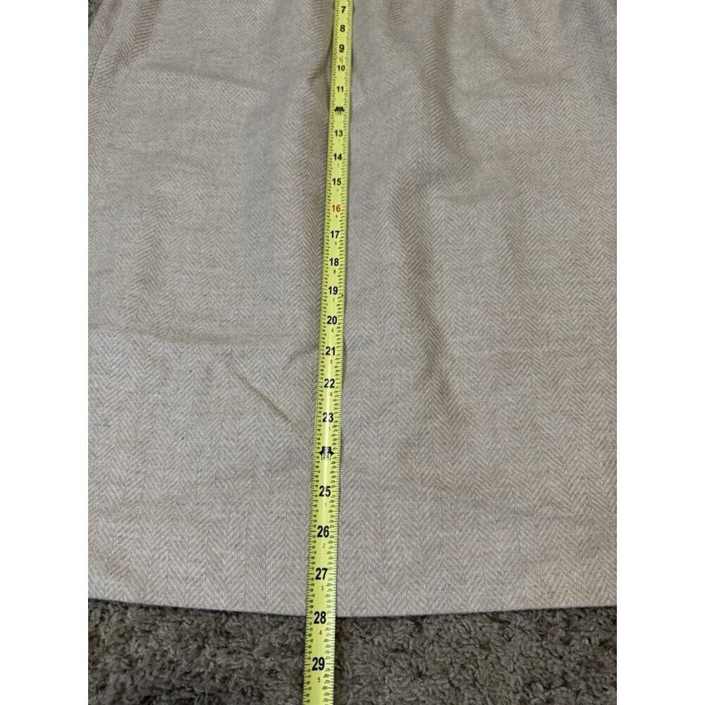 BARCLAY SQUARE VTG Houndstooth Wool Skirt Academia Preppy Career Pockets 14 - Picture 10 of 10